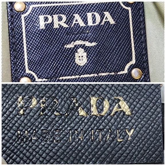 Authentic Prada Saffiano Trimmed Tessuto Tote Bag Black - Picture 11 of 13
